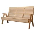 Creekvine Designs 6 ft Cedar Twin Ponds Highback Bench WF11202CVD